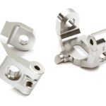 Billet Machined Silver Caster Blocks for Traxxas 1/10 4-Tec 2.0