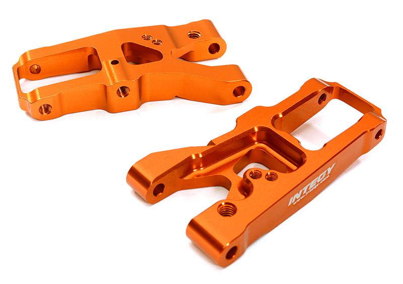 C28354ORANGE Billet Machined Front Suspension Arms for Traxxas 1/10 4-Tec 2.0 - Image 1