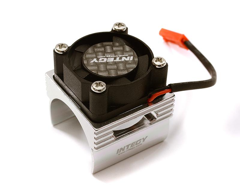C28369SILVER Brushless Motor Heatsink+Cooling Fan 17, 000rpm for 1/16 E-Revo VXL & Slash VXL - Image 1