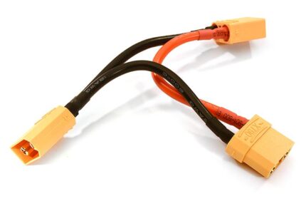 Serial Battery Cable w/ XT90 Plugs 12AWG 10cm