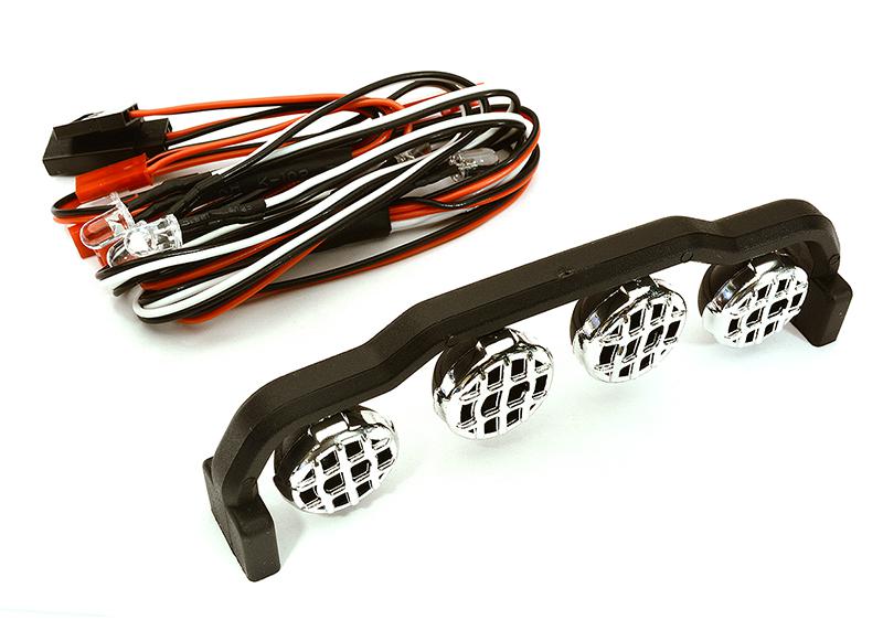 C28390WHITE Roof Top LED Light Set System (4) w/Brake Lights (2) for 1/10 Truck & Off-Road - Image 1