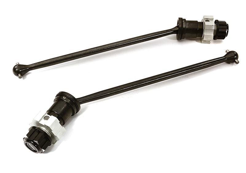 C28397BLACK Universal Drive Shafts w/ Stub Axles (2) for Traxxas X-Maxx 4X4 7750 - Image 1