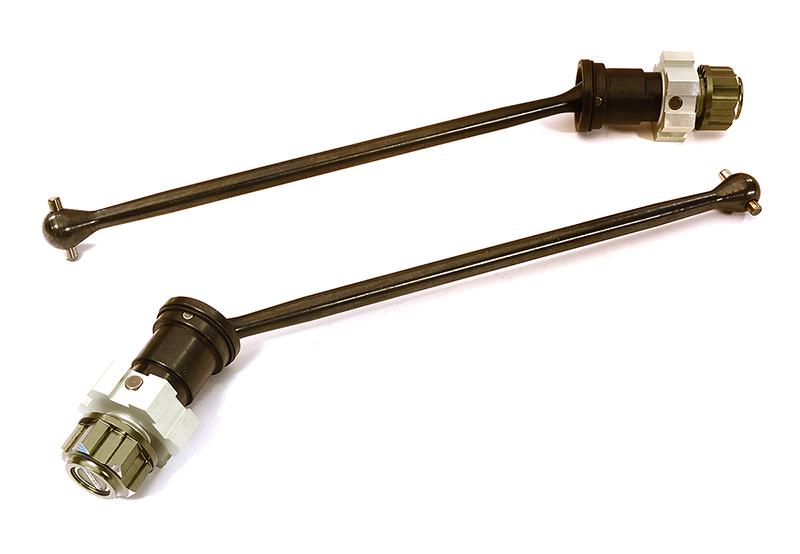 C28397GUN Universal Drive Shafts w/ Stub Axles (2) for Traxxas X-Maxx 4X4 7750 - Image 1