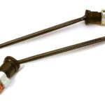 Universal Drive Shafts with Stub Axles (2) for Traxxas X-Maxx 4X4 - Orange 7750