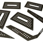 Realistic Black Metal Armor Plate Upgrades for Traxxas TRX-4 RC Tactical Unit