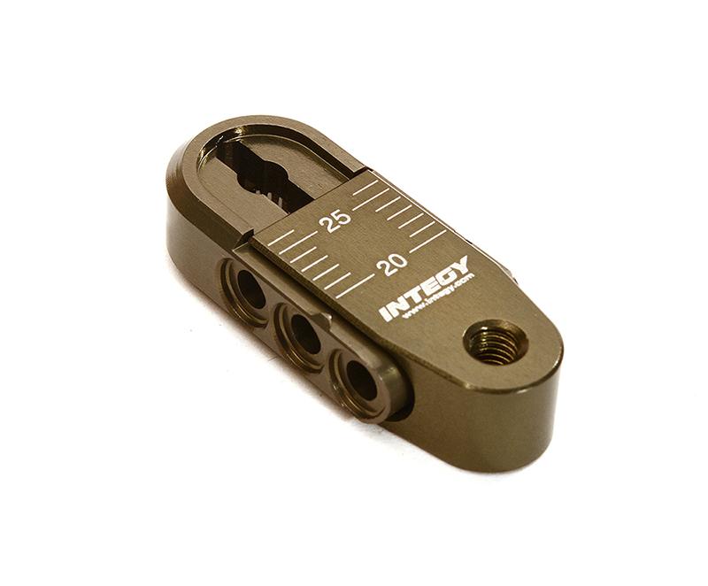 C28402GUN Alloy Adjustable length Steering Servo Horn 25T for Traxxas TRX-4 (r=20-25mm) - Image 1