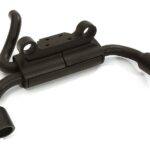 Realistic Rear Mount Exhaust System for Axial 1/10 SCX-10 w/ 43mm Bumper Mount