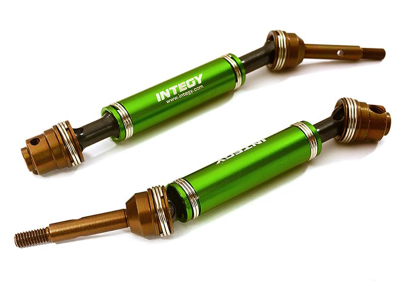 C28408GREEN Telescopic Rear Universal Drive Shaft(2) for 1/10 Slash 4X4 & Stampede 4X4 6852X - Image 1