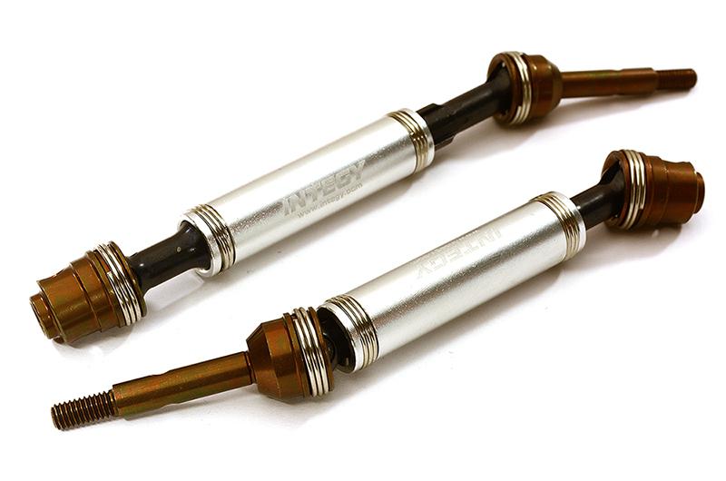 C28408SILVER Telescopic Rear Universal Drive Shaft(2) for 1/10 Slash 4X4 & Stampede 4X4 6852X - Image 1
