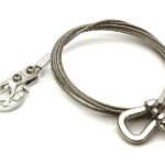 Realistic 1/10 Scale Steel Tow Cable, D-Ring & Tow Hooks for Off-Road Crawler