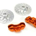 Realistic Alloy Front Brake Disc (2) for Traxxas 1/10 4-Tec 2.0