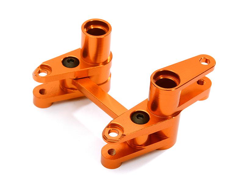 C28427ORANGE Billet Machined Alloy Steering Bellcrank Set for Traxxas 1/10 4-Tec 2.0 - Image 1