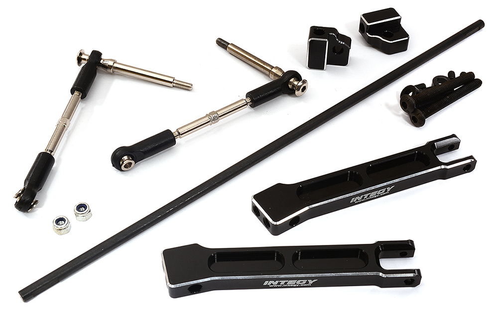 C28433BLACK Rear Sway Bar Anti-Roll Bar Set for Traxxas X-Maxx 4X4 - Image 1