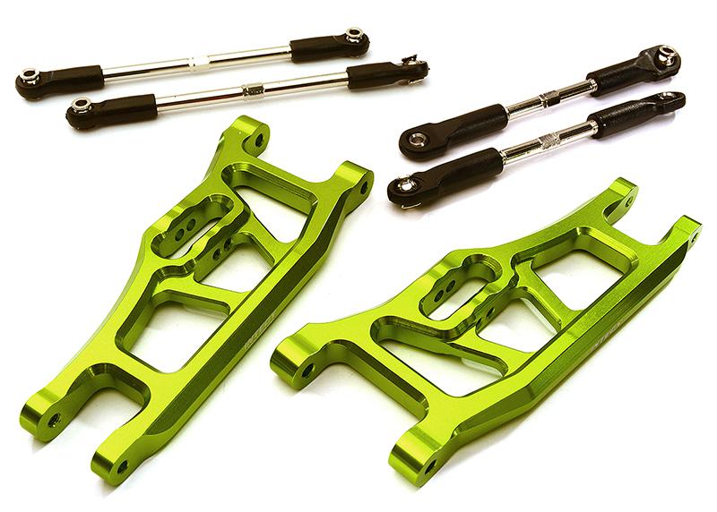 C28446GREEN Machined Extended 34mm Front Suspension Conversion for 1/10 Slash 2WD 2530A - Image 1
