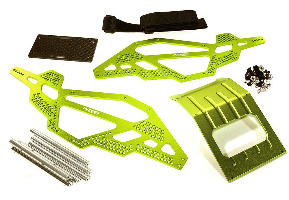 C28449GREEN Billet Machined Chassis Kit for 1/10 Scale Rock Crawler (Axial AX10 Compatible) - Image 1