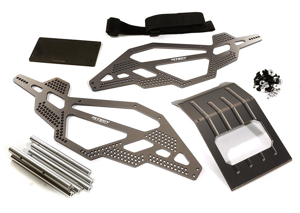 C28449GREY Billet Machined Chassis Kit for 1/10 Scale Rock Crawler (Axial AX10 Compatible) - Image 1