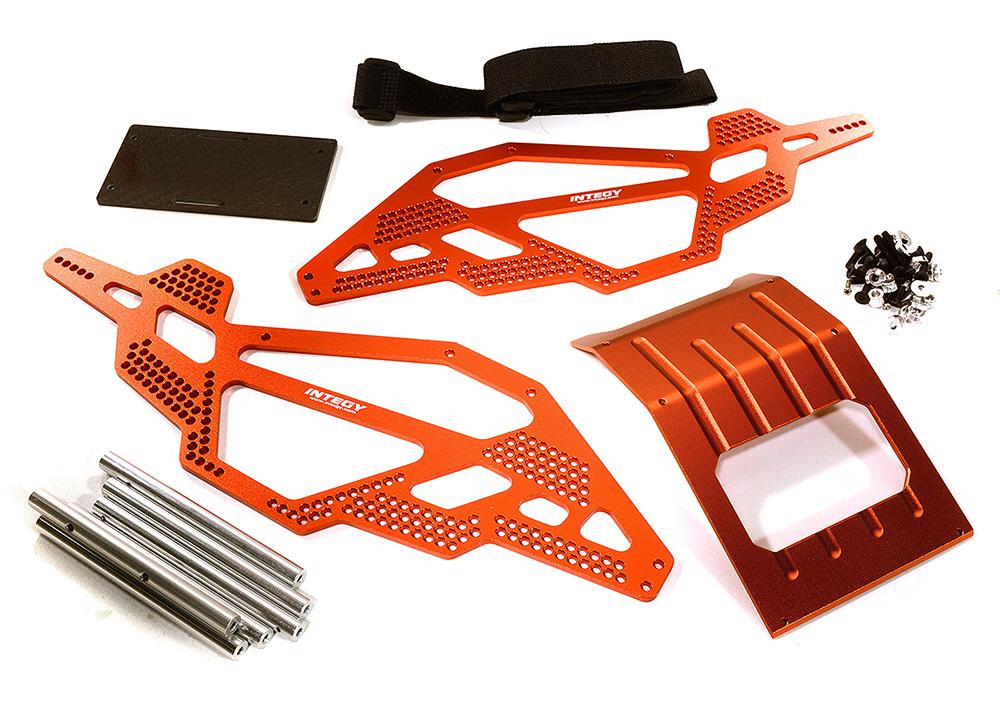 C28449RED Billet Machined Chassis Kit for 1/10 Scale Rock Crawler (Axial AX10 Compatible) - Image 1