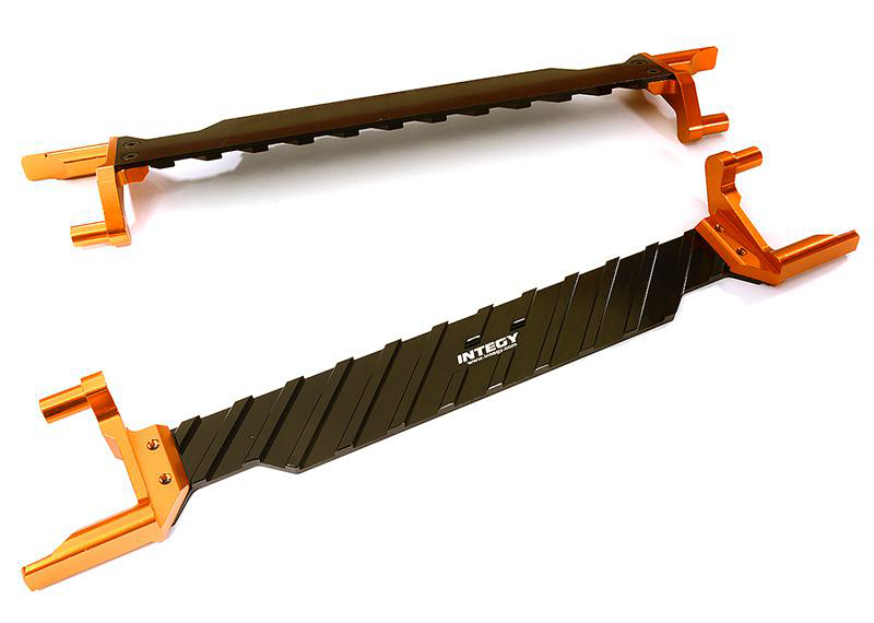 C28456ORANGE Alloy Machined Battery Hold-Down Plate for Traxxas X-Maxx 4X4 7719 - Image 1