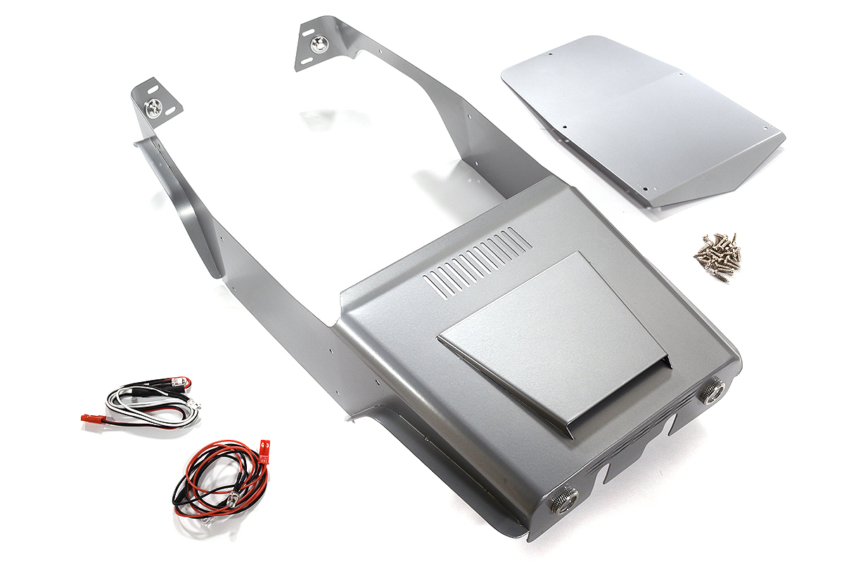 C28472SILVER Silver Aluminum Alloy Body Panel Upgrade for Axial 1/10 Wraith 2.2 Rock Racer - Image 1