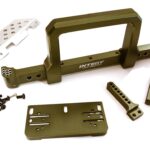 Realistic Front Alloy Bumper w/ Motorized Winch Mount for Traxxas TRX-4 Defender