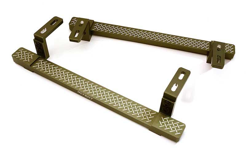 C28485GUN Alloy Machined Side Step Plate Set for Traxxas TRX-4 Defender & Sport - Image 1