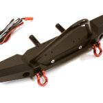 Realistic Front Alloy Bumper w/ LED for Traxxas TRX-4 w/ 43mm Mount