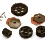 Alloy Machined High Performance Transmission Gear Upgrade Set for Traxxas TRX-4