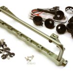 Realistic Roof Top 6 LED Light Bar Cage 171x41mm for 1/10 Scale Crawler