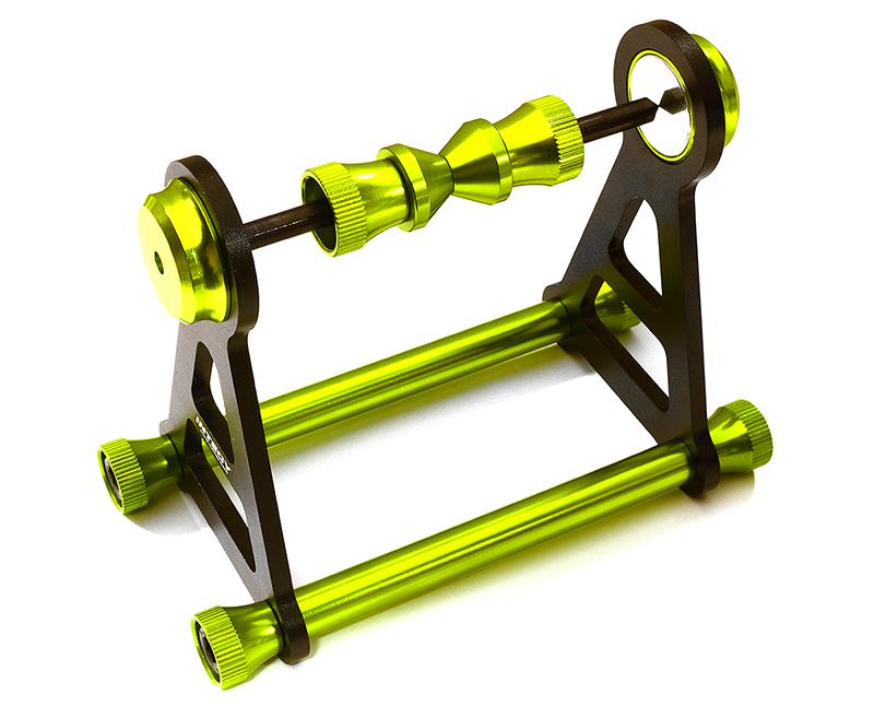 C28558GREEN Magnetic Type Tire Balancer for RC (5mm Shaft Size, Tire 148mm O.D. Max) - Image 1