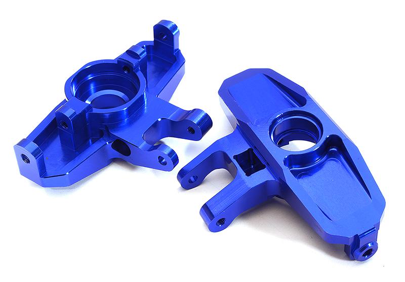 C28560BLUE Billet Machined Steering Blocks for Traxxas 1/7 Unlimited Desert Racer 8552 - Image 1