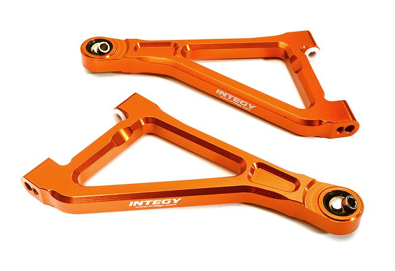 C28561ORANGE Billet Machined Front Upper Arms for Traxxas 1/7 Unlimited Desert Racer 8531 - Image 1