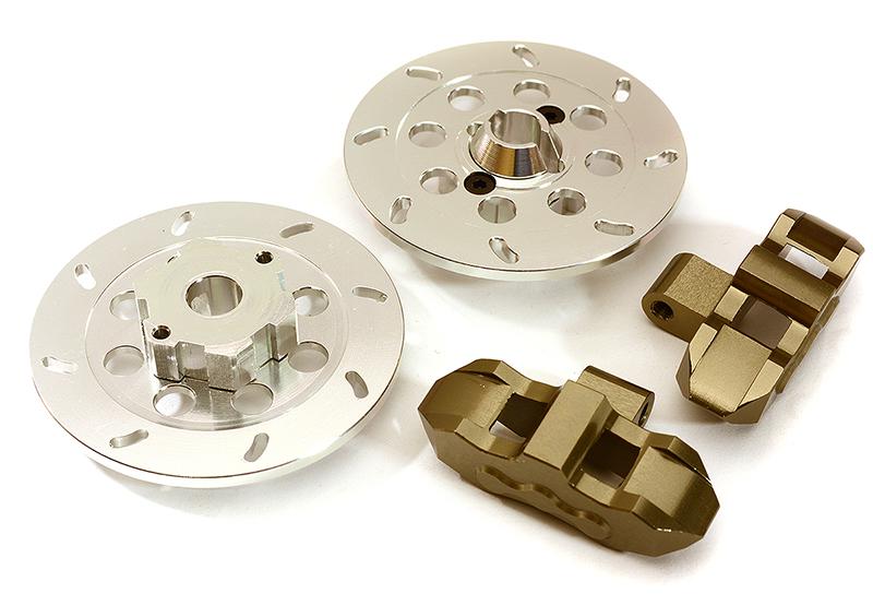 C28568GREY Billet Machined Brake Disc (2) for Traxxas 1/7 Unlimited Desert Racer 8569 - Image 1