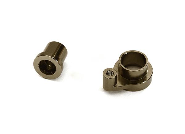 C28570GREY Billet Machined Alloy Servo Horn 25T for Traxxas TRX-4 (r=9mm) - Image 1