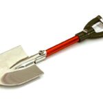 Realistic Scale Model Billet Machined D-Handle Utility Shovel 1/10 Size