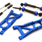 Billet Extended Rear Suspension Kit+Drive Shafts for Traxxas 1/10 Slash 2WD 2555
