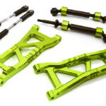 Billet Extended Rear Suspension Kit+Drive Shafts for Traxxas 1/10 Slash 2WD 2555