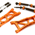 Billet Extended Rear Suspension Kit+Drive Shafts for Traxxas 1/10 Slash 2WD 2555