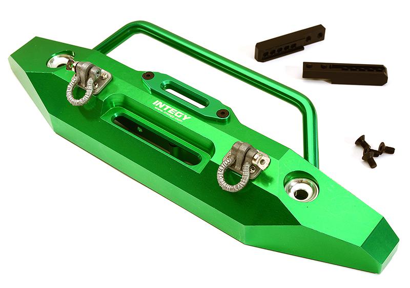 C28578GREEN Realistic Front Alloy Bumper for Traxxas TRX-4 w/ 43mm Mount - Image 1