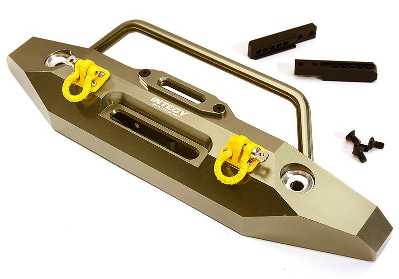 C28578GREY Realistic Front Alloy Bumper for Traxxas TRX-4 w/ 43mm Mount - Image 1