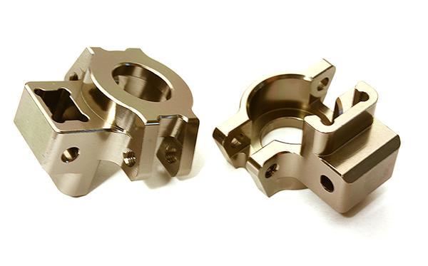 C28581GREY Billet Machined Rear Axle Hubs for Traxxas 1/7 Unlimited Desert Racer 8540 - Image 1