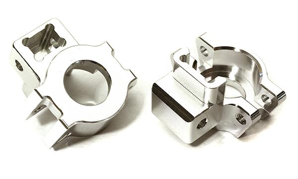 C28581SILVER Billet Machined Rear Axle Hubs for Traxxas 1/7 Unlimited Desert Racer 8540 - Image 1