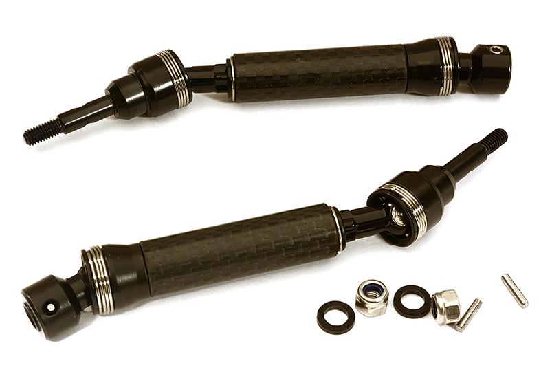 C28582CARBON XHDv2 Steel Front Universal Drive Shaft(2) for 1/10 Slash & Stampede 4X4 6851X - Image 1