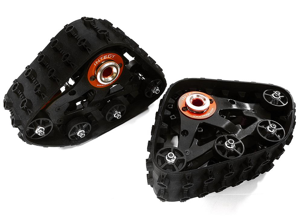 C28590ORANGE T3 Snowmobile & Sandmobile Rear Kit for 1/10 Stampede, Rustler, Slash & Bandit - Image 1