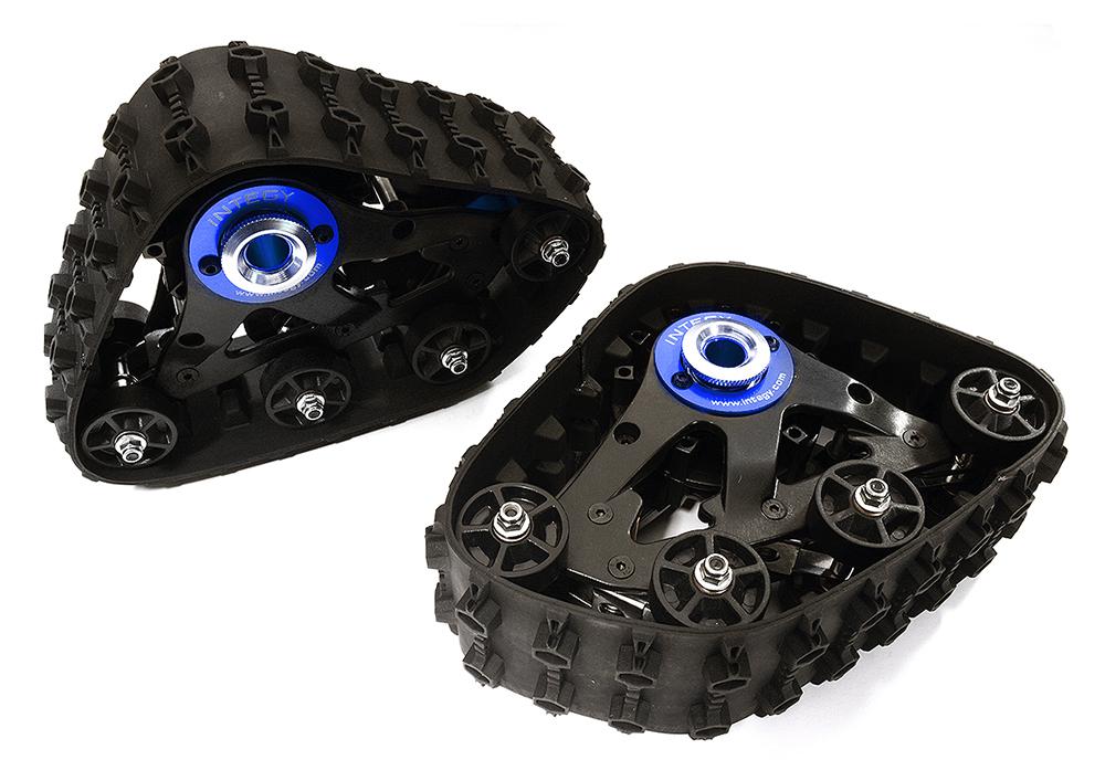 C28592BLUE T3 Snowmobile & Sandmobile Rear Conversion for Axial Wraith 2.2 Rock Racer - Image 1