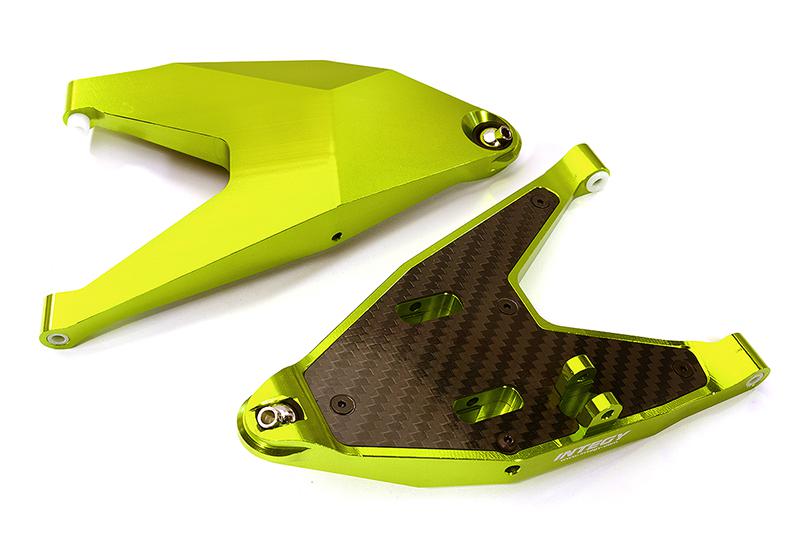 C28607GREEN Machined Front Lower Suspension Arms for Traxxas 1/7 Unlimited Desert Racer 8533 - Image 1