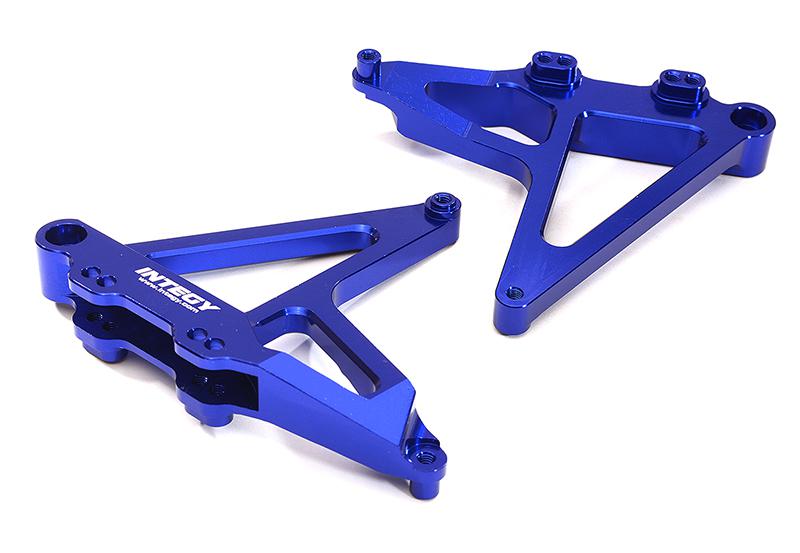 C28608BLUE Billet Machined Rear Shock Mounts for Traxxas 1/7 Unlimited Desert Racer 8538 - Image 1