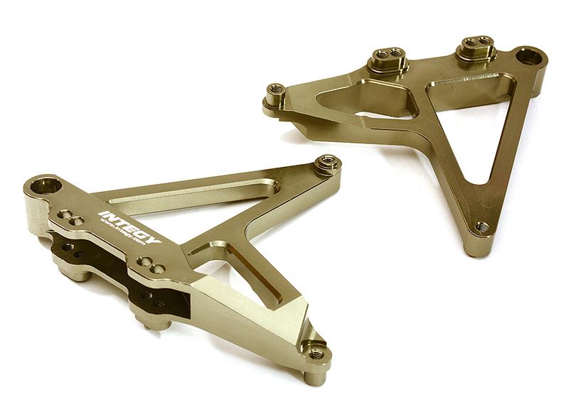C28608GREY Billet Machined Rear Shock Mounts for Traxxas 1/7 Unlimited Desert Racer 8538 - Image 1
