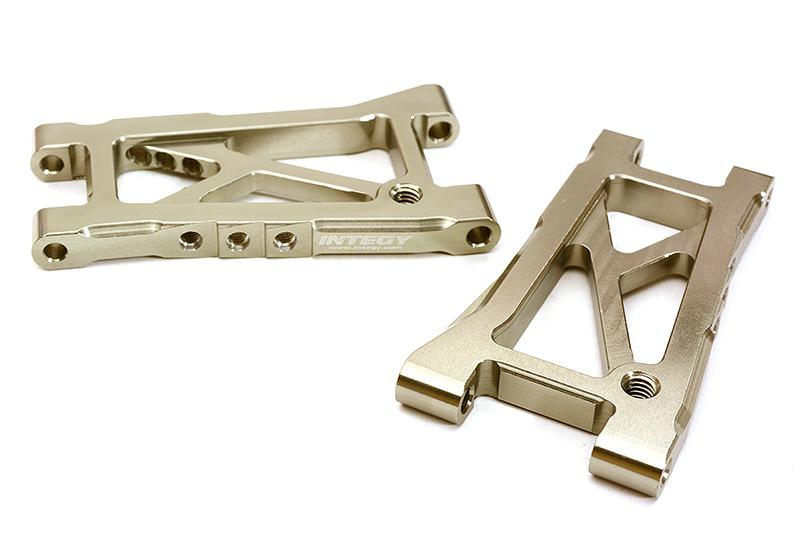 C28609GREY Billet Machined Rear Suspension Arms for Tamiya 1/10 TA07 PRO - Image 1