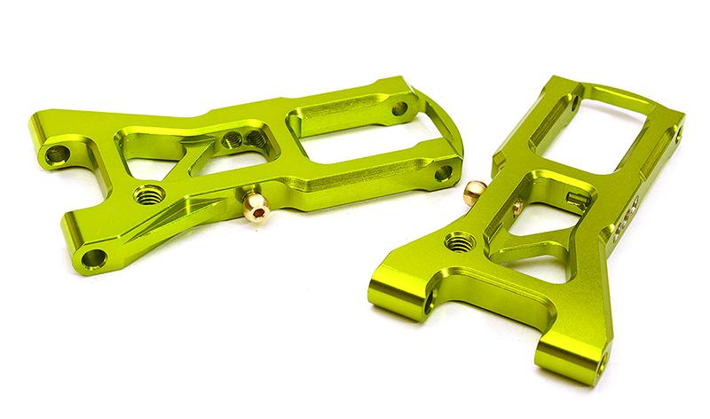 C28610GREEN Billet Machined Front Suspension Arms for Tamiya 1/10 TA07 PRO - Image 1