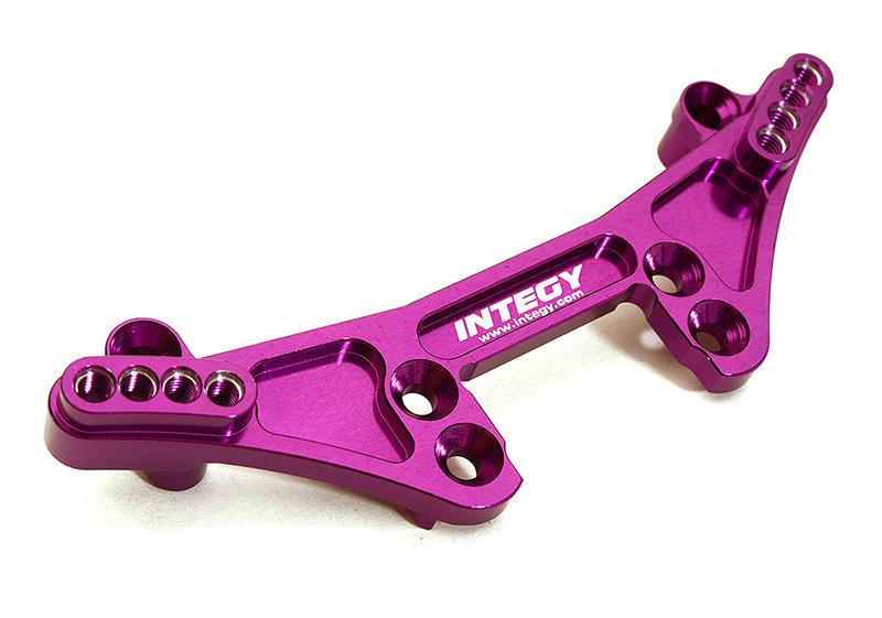 C28612PURPLE Billet Machined Rear Shock Tower for Tamiya 1/10 TA07 PRO - Image 1